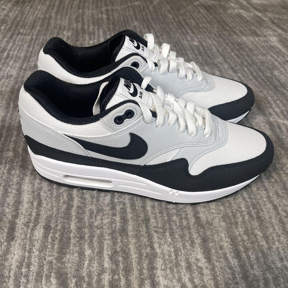 Nike Air Max 1 Shoes Mens Size 8.5 White Black Running Sneakers FD9082-107